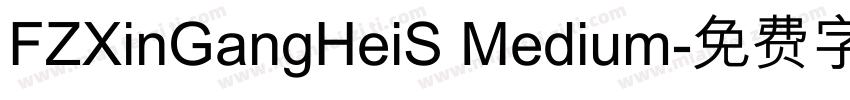 FZXinGangHeiS Medium字体转换